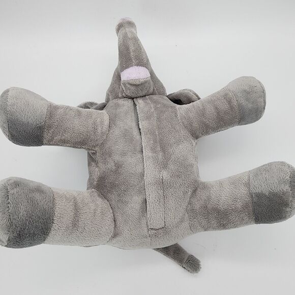 Sonoma Huggable Lavender Ellie Elephant Plush 11" Gray Microwavable Heatable - Picture 4 of 10